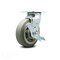 Service Caster 6 Inch Thermoplastic Rubber Swivel Caster with Roller Bearing and Brake SCC SCC-30CS620-TPRRF-TLB - alternate 1